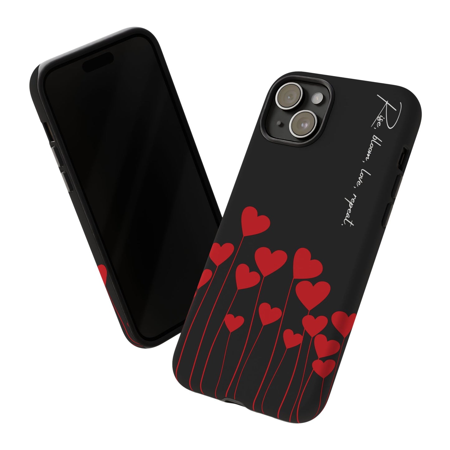 Minimalist Black Heart Phone Case – Perfect for Valentine’s Day & Sweet Self-Love Moments