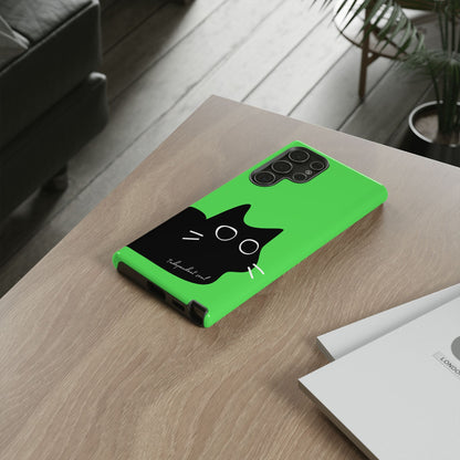 Cute Cat Minimalist Silhouette Phone Case