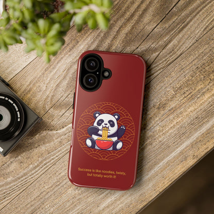 Panda Slurping Noodles Phone Case