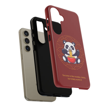 Panda Slurping Noodles Phone Case