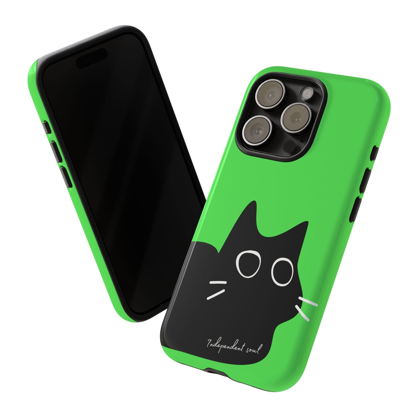 Cute Cat Minimalist Silhouette Phone Case