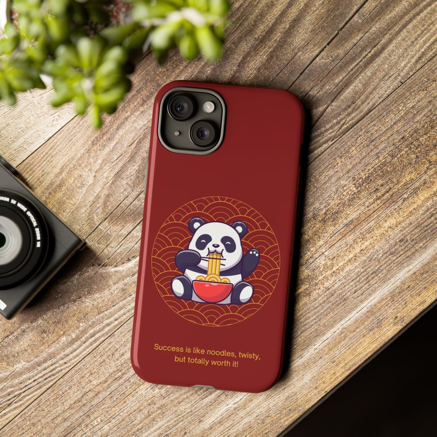 Panda Slurping Noodles Phone Case