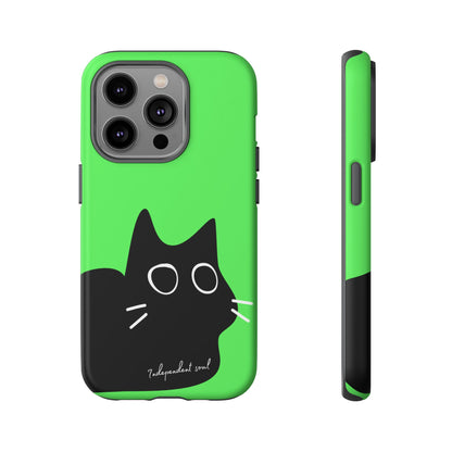 Cute Cat Minimalist Silhouette Phone Case