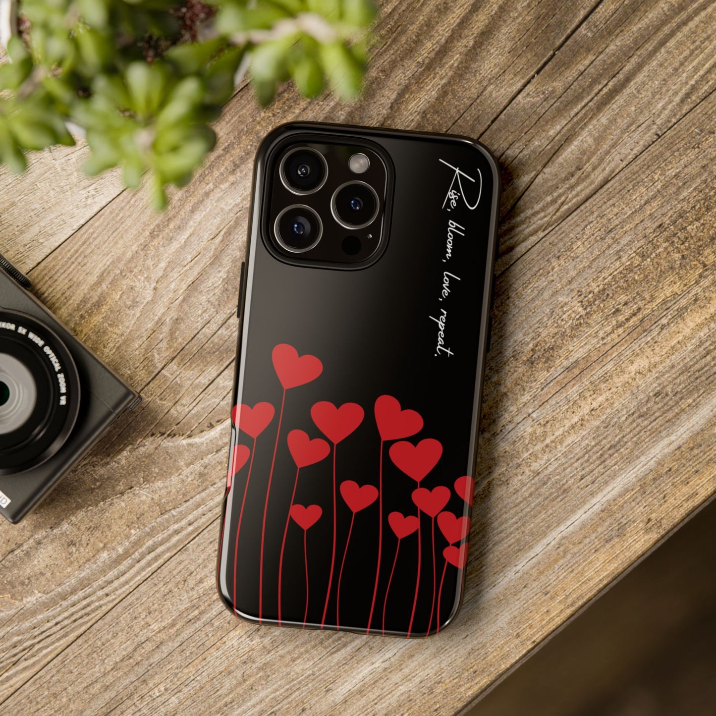 Minimalist Black Heart Phone Case – Perfect for Valentine’s Day & Sweet Self-Love Moments