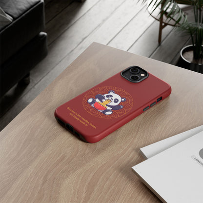 Panda Slurping Noodles Phone Case