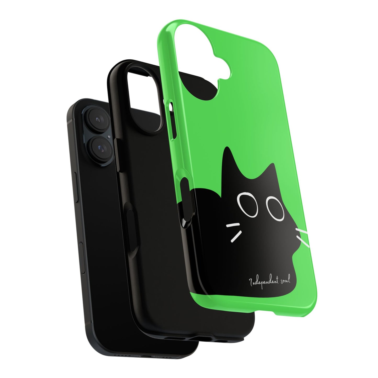 Cute Cat Minimalist Silhouette Phone Case