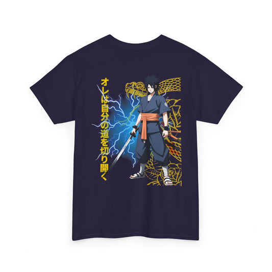 Sasuke-Inspired Naruto Unisex Cotton TShirt