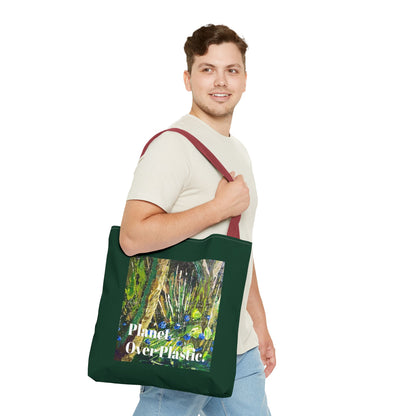 Planet Over Plastic Tote Bag – Eco-Friendly & Stylish