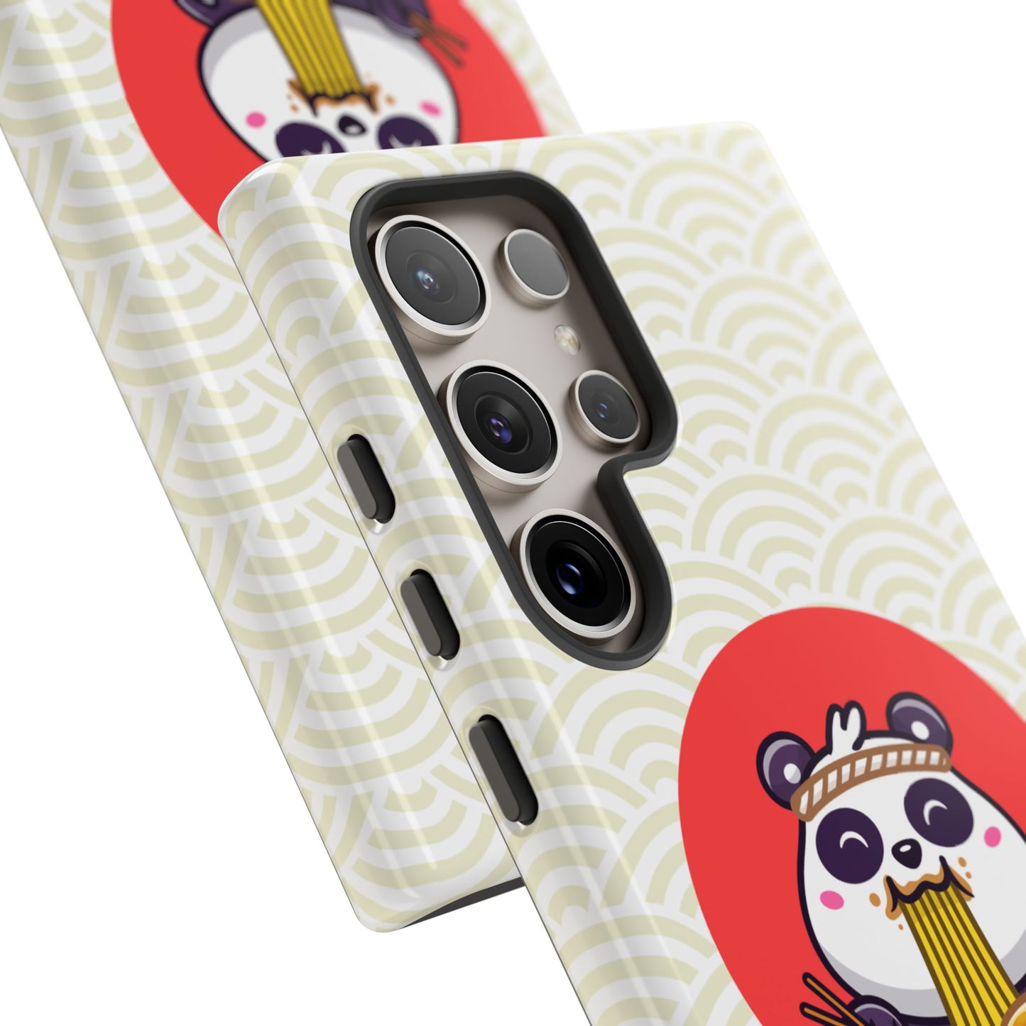 Phone Case - Cute Panda Slurping Noodles Design