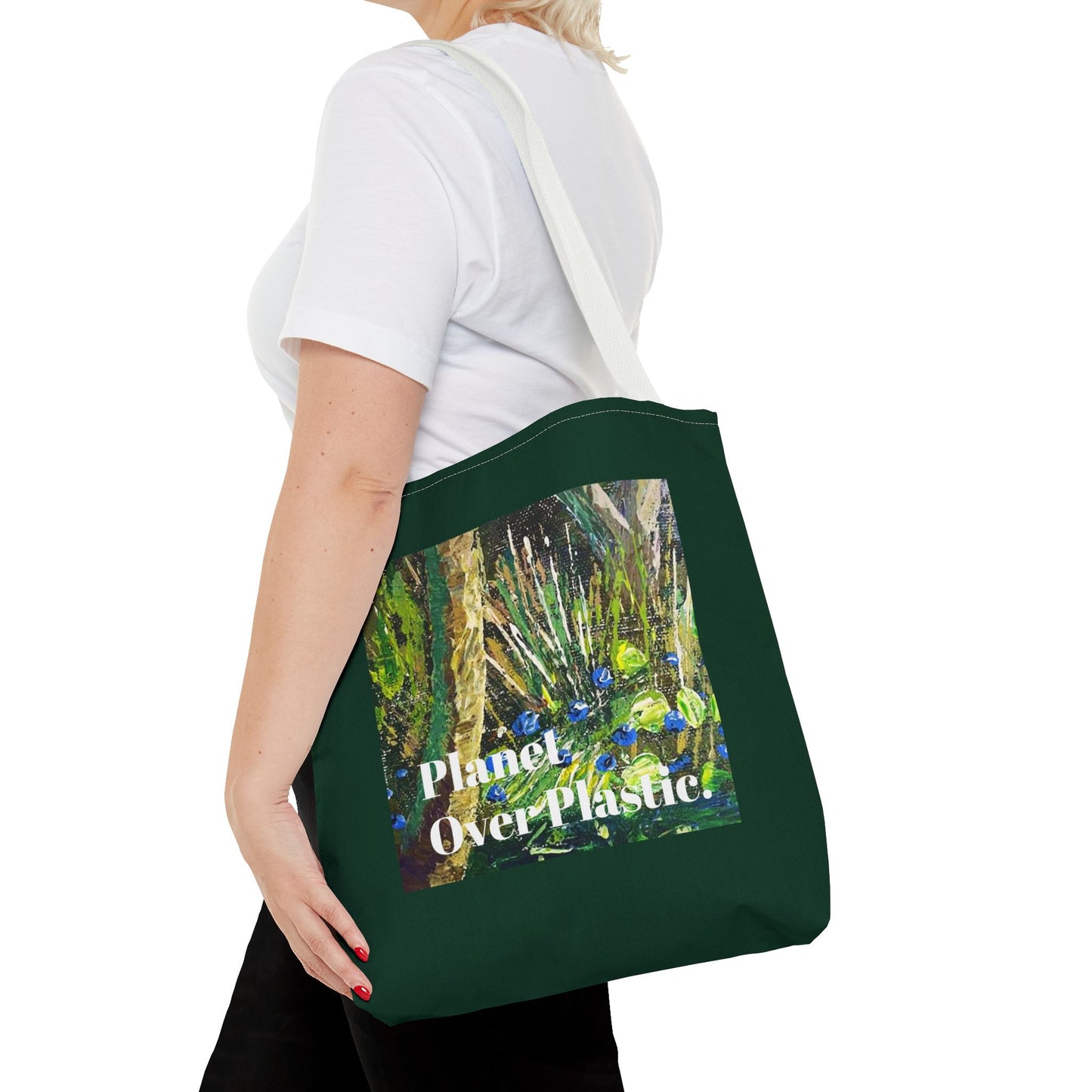 Planet Over Plastic Tote Bag – Eco-Friendly & Stylish