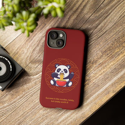 Panda Slurping Noodles Phone Case