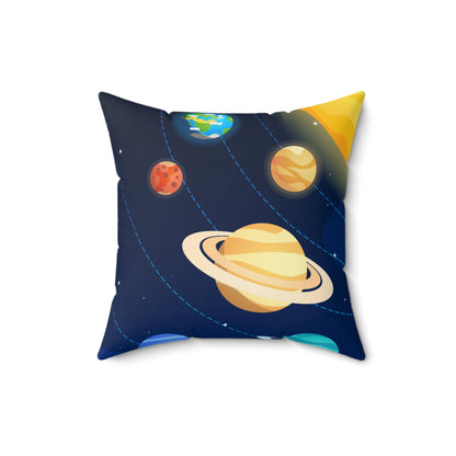 Cosmic Dreams Square Pillow - "Reach for the Stars"