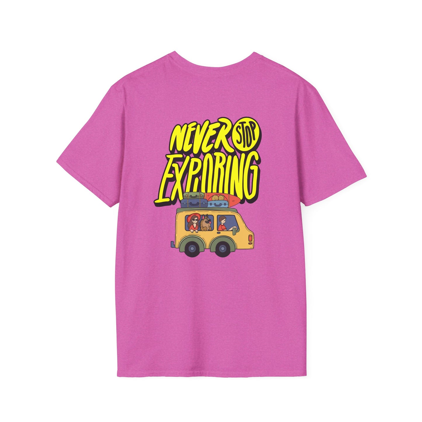 Never Stop Exploring T-Shirt – Adventure Awaits