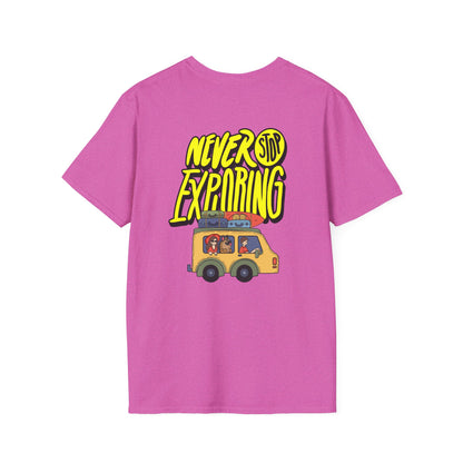 Never Stop Exploring T-Shirt – Adventure Awaits