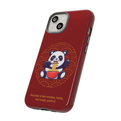 Panda Slurping Noodles Phone Case