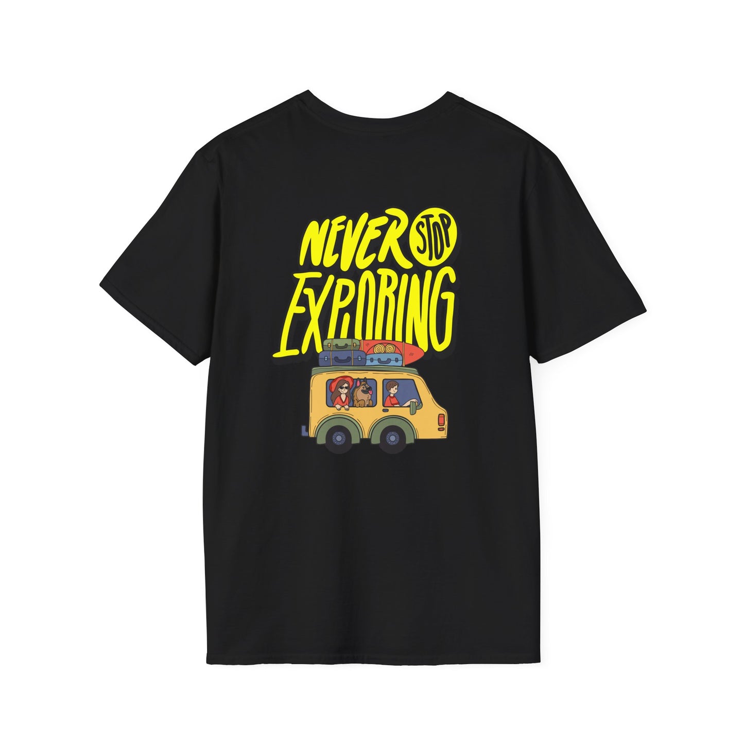 Never Stop Exploring T-Shirt – Adventure Awaits