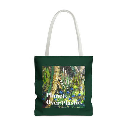 Planet Over Plastic Tote Bag – Eco-Friendly & Stylish