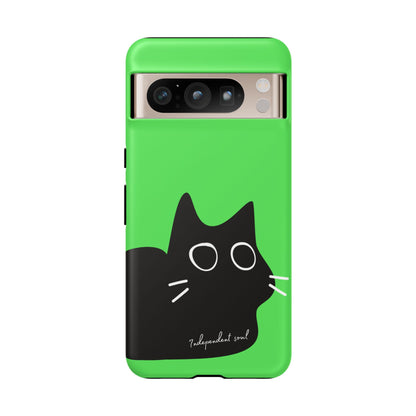 Cute Cat Minimalist Silhouette Phone Case