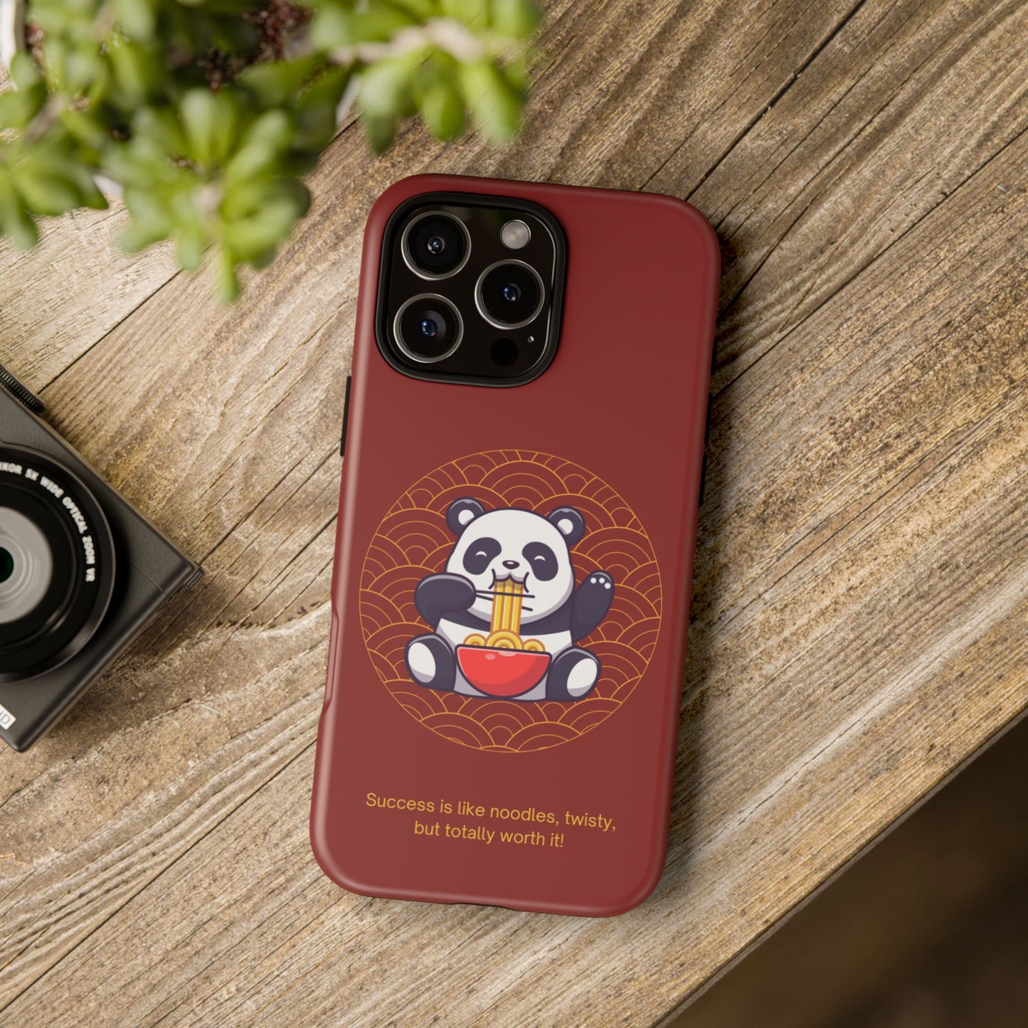 Panda Slurping Noodles Phone Case