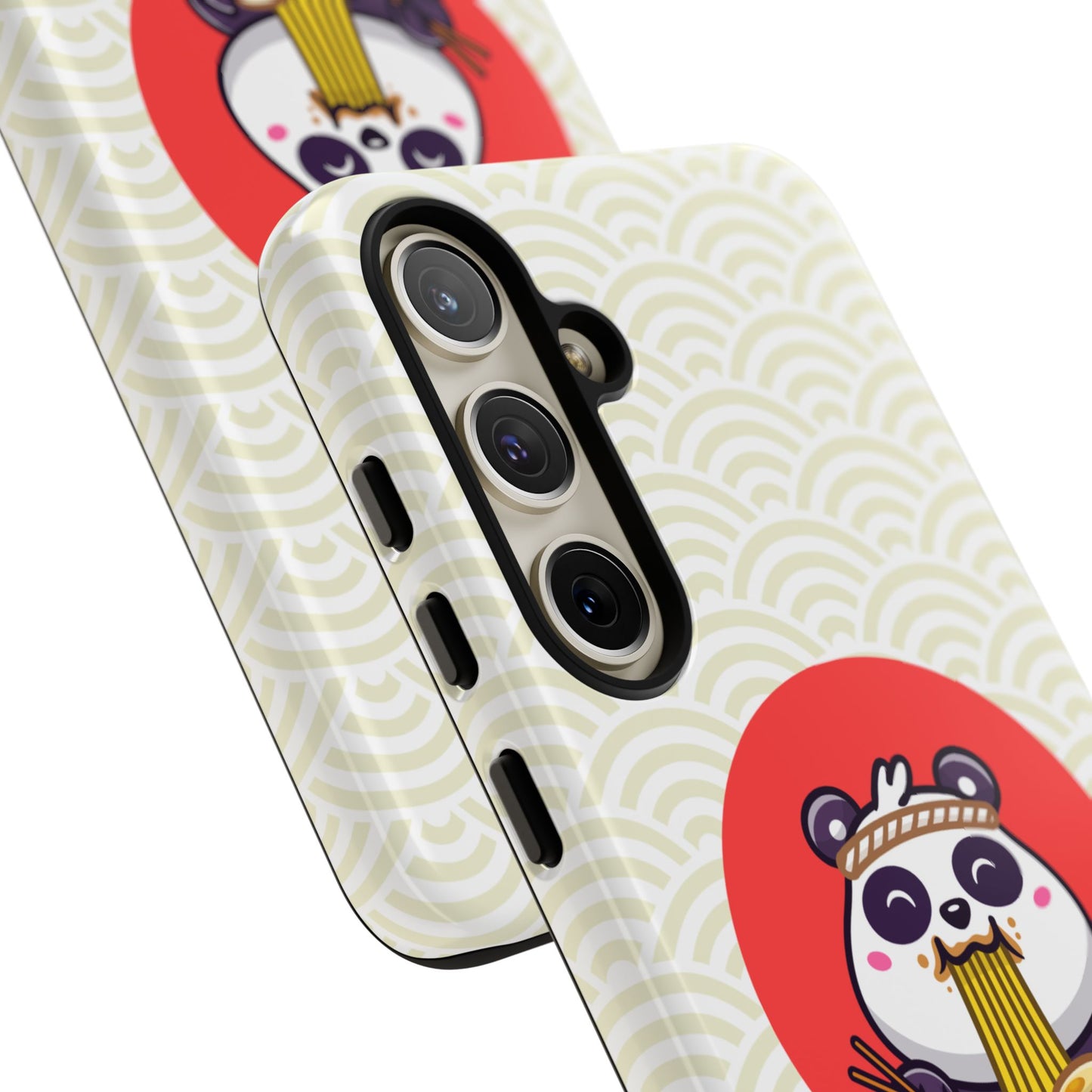 Phone Case - Cute Panda Slurping Noodles Design