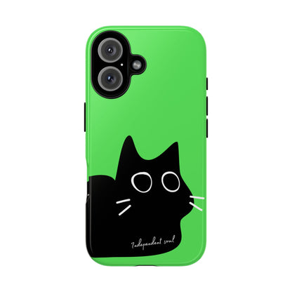 Cute Cat Minimalist Silhouette Phone Case