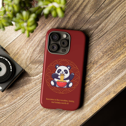 Panda Slurping Noodles Phone Case