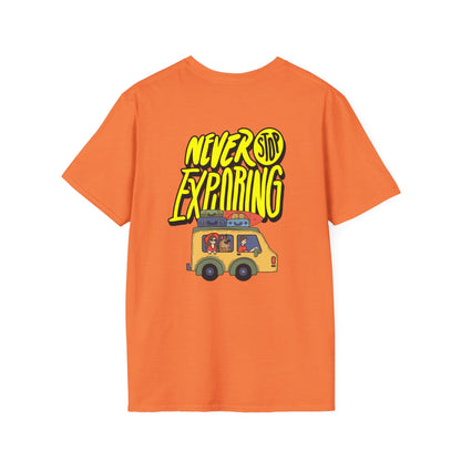 Never Stop Exploring T-Shirt – Adventure Awaits