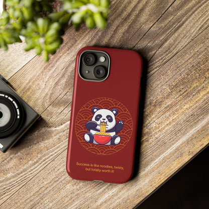 Panda Slurping Noodles Phone Case