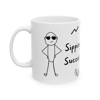 Sipping Success Mug – For a Sip of Motivation with Every Brew (11oz, 15oz)