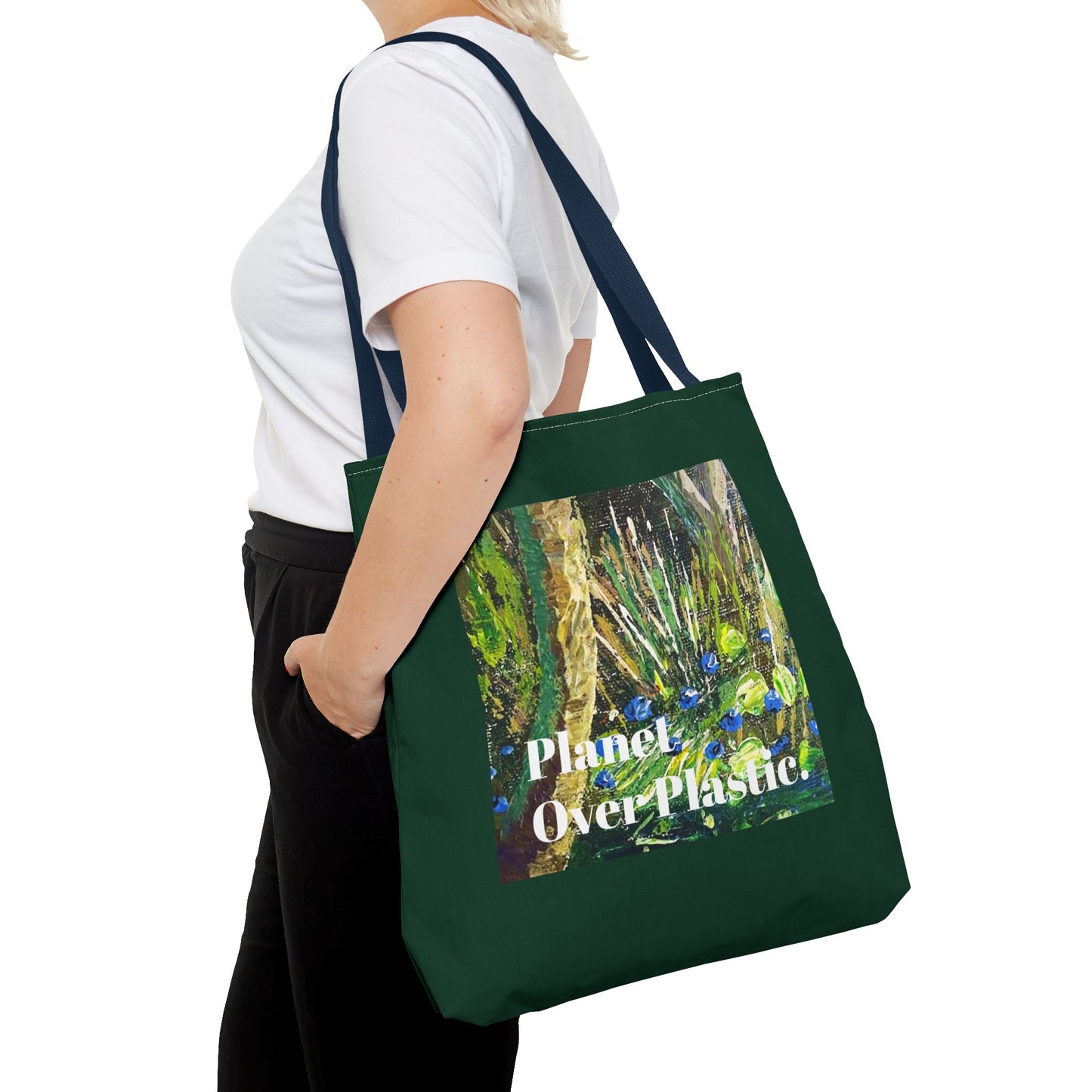 Planet Over Plastic Tote Bag – Eco-Friendly & Stylish