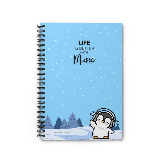 Adorable Penguin Notebook (Ruled Line)