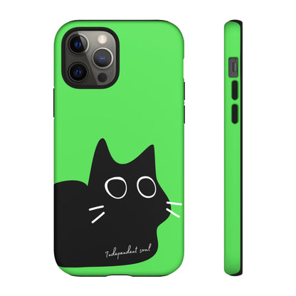 Cute Cat Minimalist Silhouette Phone Case