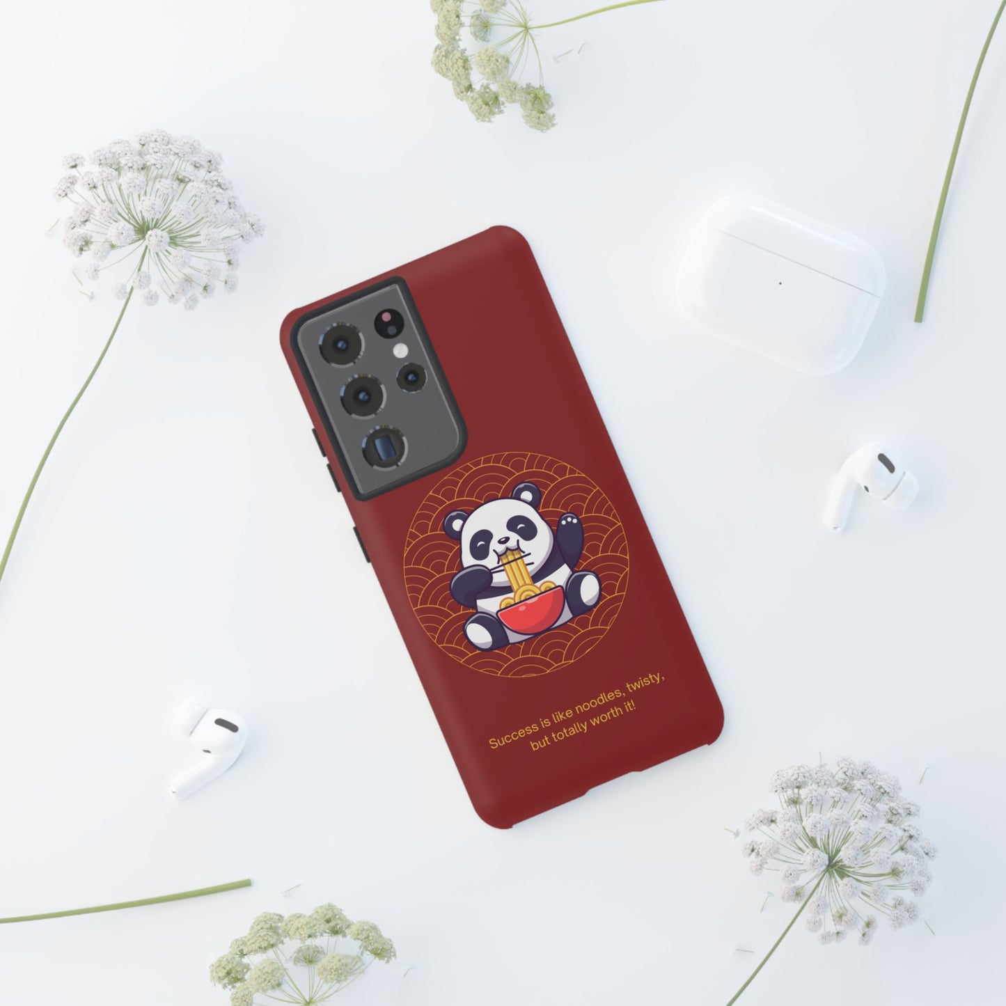 Panda Slurping Noodles Phone Case