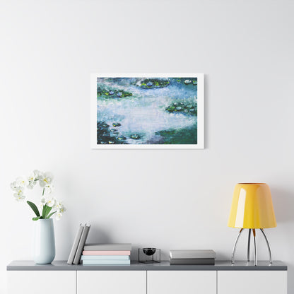 Monet-Inspired Water Lily Canvas Print