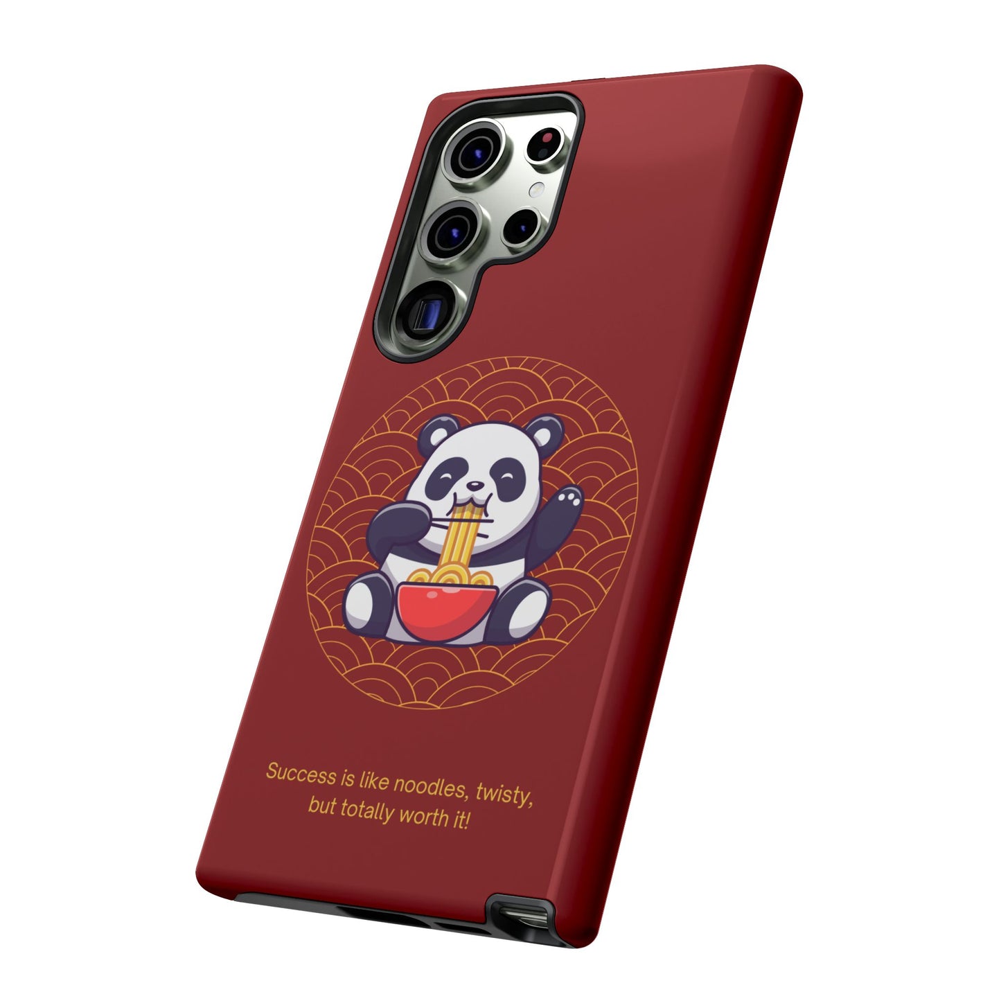 Panda Slurping Noodles Phone Case