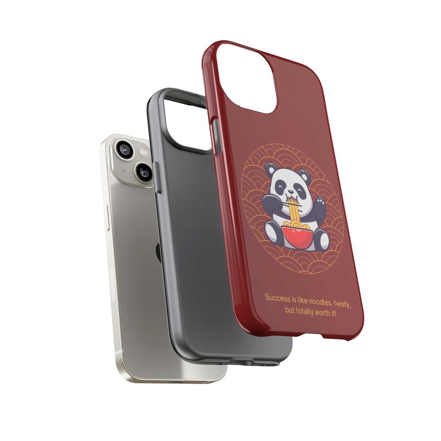 Panda Slurping Noodles Phone Case