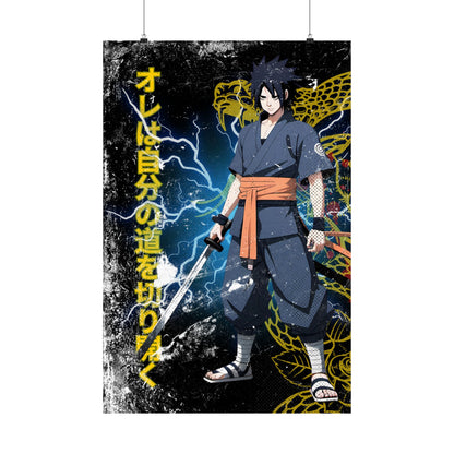 Premium Anime Poster – Sasuke-Inspired Wall Art