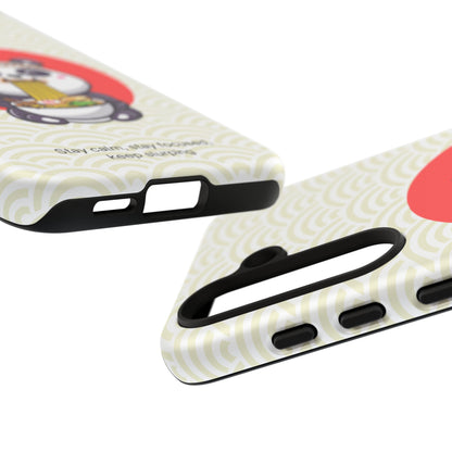 Phone Case - Cute Panda Slurping Noodles Design