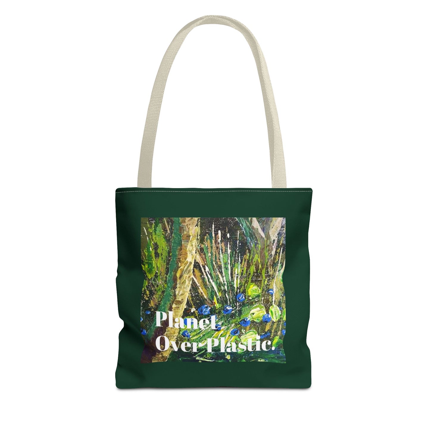 Planet Over Plastic Tote Bag – Eco-Friendly & Stylish