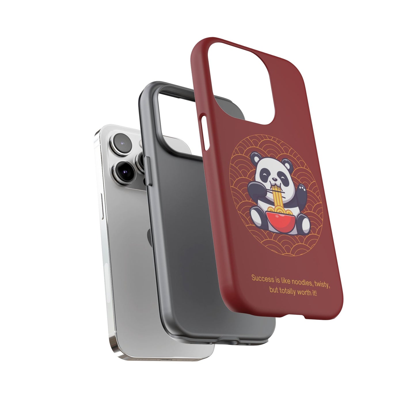 Panda Slurping Noodles Phone Case