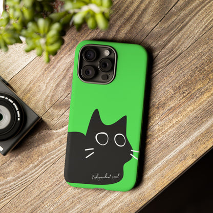 Cute Cat Minimalist Silhouette Phone Case