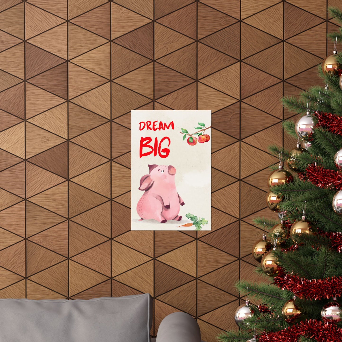 Cute Pig Art Matte Vertical Posters – Dream Big