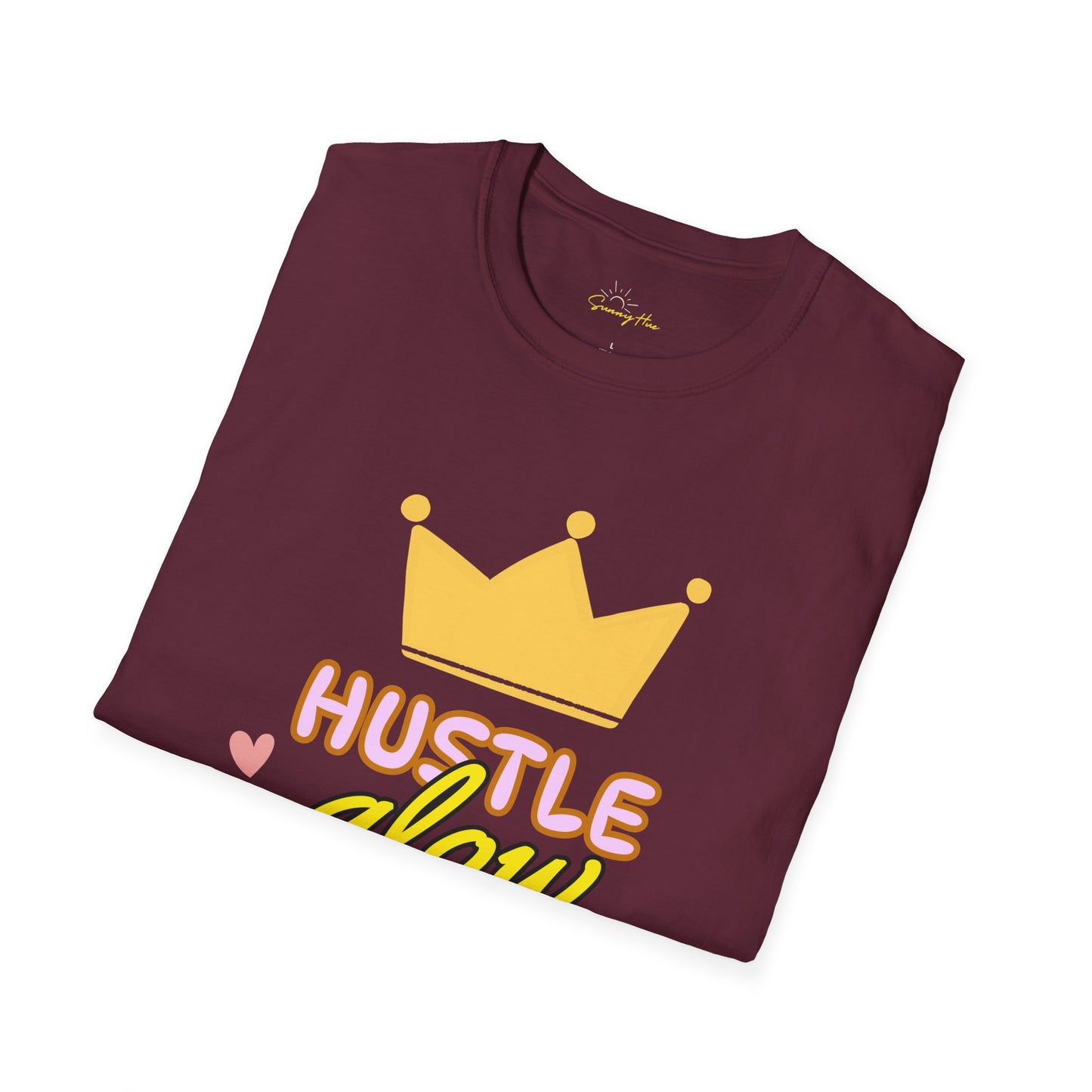 Hustle, Glow, Repeat – Motivational T-shirt for Go-Getters