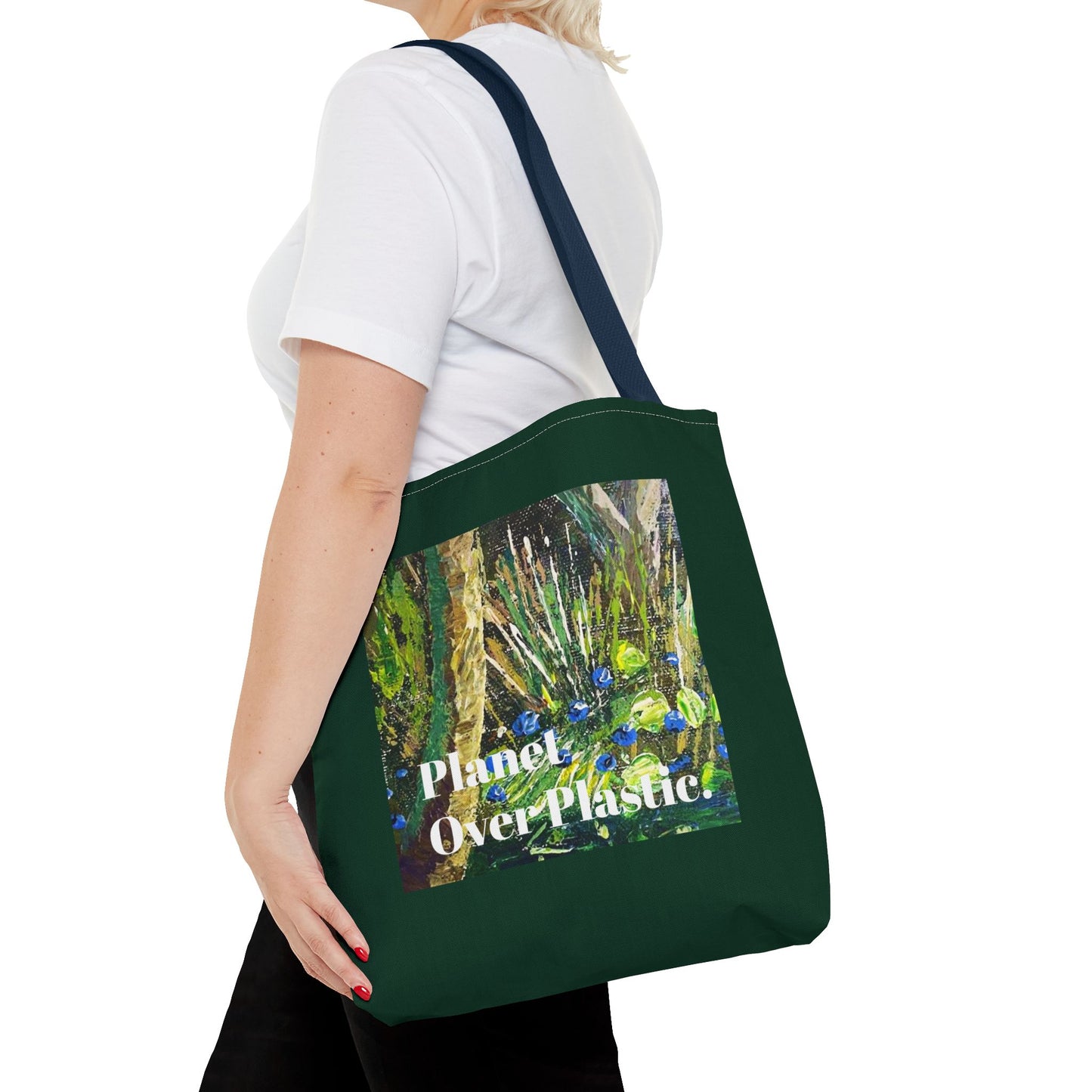 Planet Over Plastic Tote Bag – Eco-Friendly & Stylish