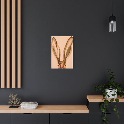 Artistic Rabbit Art on Matte Canvas