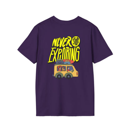 Never Stop Exploring T-Shirt – Adventure Awaits