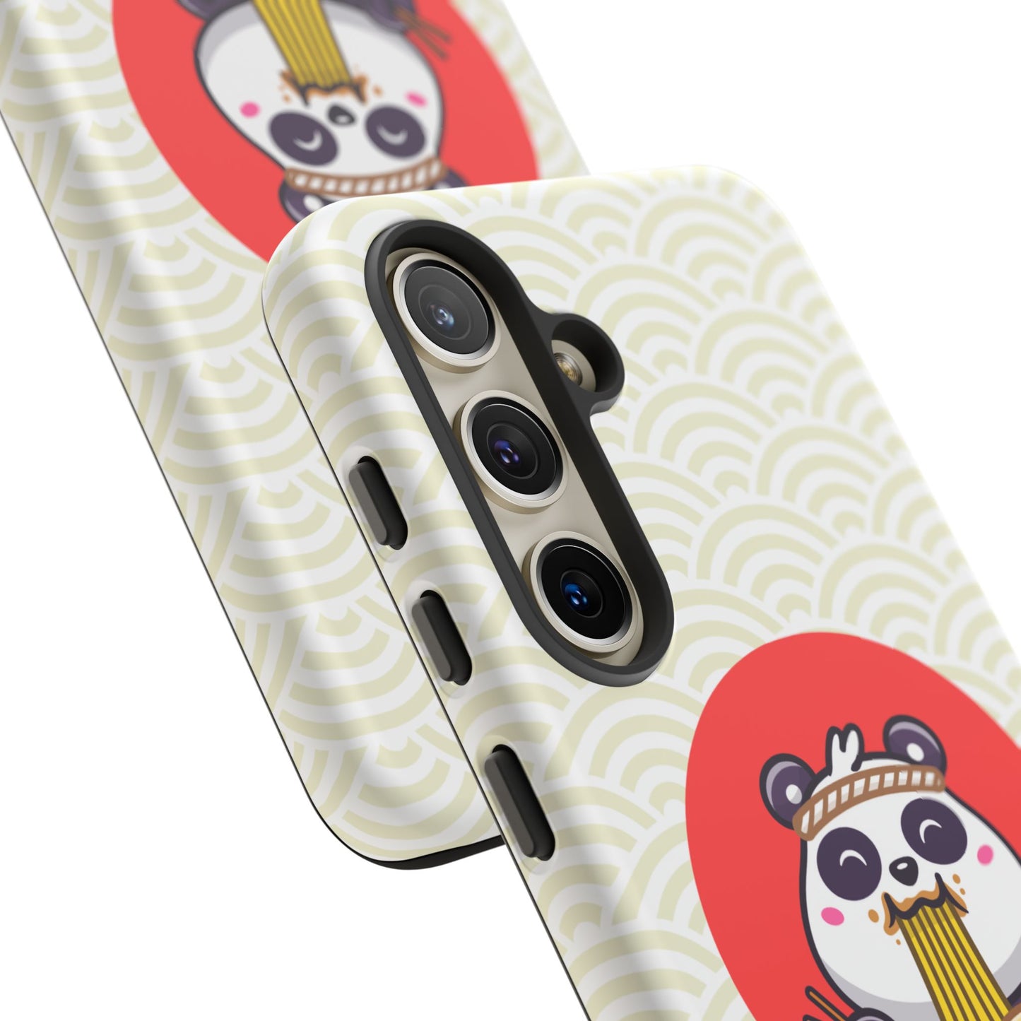 Phone Case - Cute Panda Slurping Noodles Design