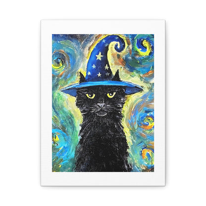 Magical Feline Fantasy Canvas Art for Cat Lovers