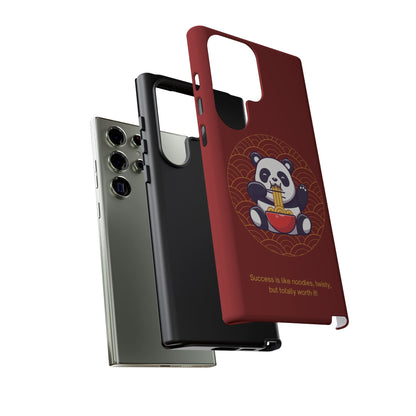 Panda Slurping Noodles Phone Case