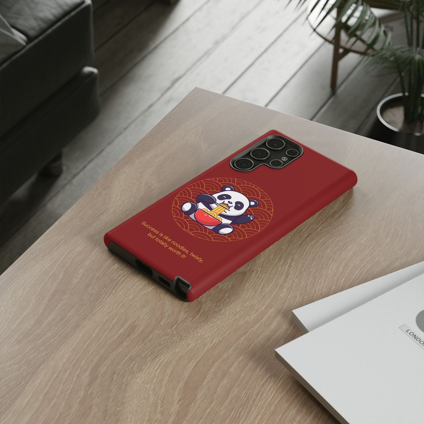 Panda Slurping Noodles Phone Case